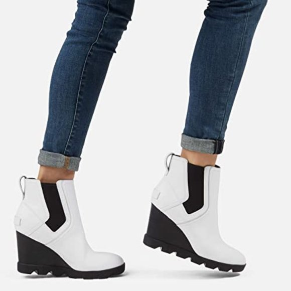 Sorel Shoes Sorel Joan Uptown Leather Chelsea Boot White 55